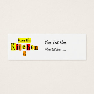 From the Kitchen of Retro Custom Skinny Recipe Tag