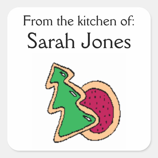 "From the kitchen of:" Sticker (Front)