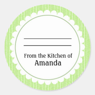 From the Kitchen of Sticker, Made For You By Label