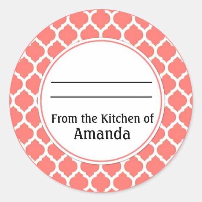 From the Kitchen of Sticker, Made For You By Label (Front)