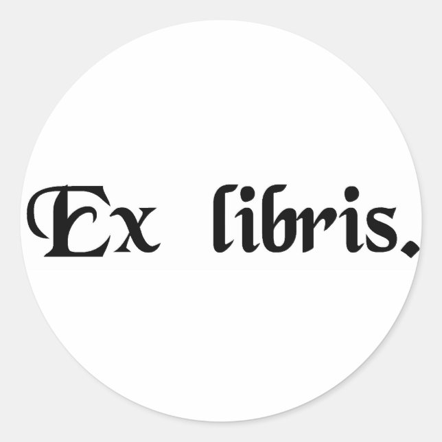 From the Library. Classic Round Sticker (Front)