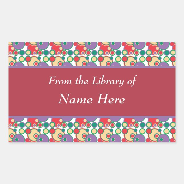 From the Library of Abstract Art Stickers (Front)