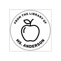 From The Library Of Apple Personalized Teacher 