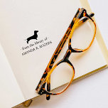 FROM THE LIBRARY OF DACHSHUND DOG LOVER RUBBER STAMP<br><div class="desc">Cute bookplate STAMP with your personalized name, perfect for adding a personal touch to your cherished book collection. The bookplate features "From the Library of" and your name under a profile of a DACHSHUND DOG silhouette. Replace the name with your own using the template. A wonderful gift for any book...</div>