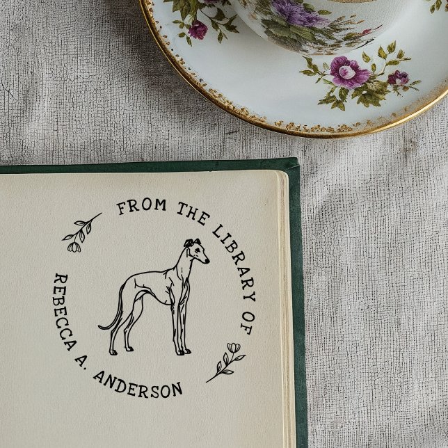 From the Library of Greyhound Self-inking Stamp (Creator Uploaded)