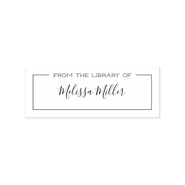 From the library of personalized book stamp (Imprint)