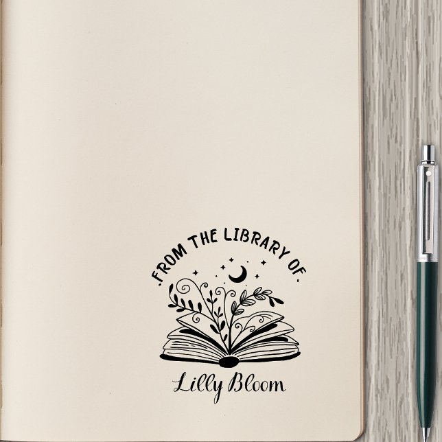 From the Library Of – Personalized Name Rubber Stamp (Creator Uploaded)