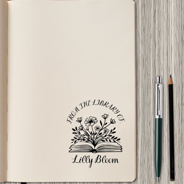 From the Library Of – Personalized Name Rubber Stamp (Creator Uploaded)