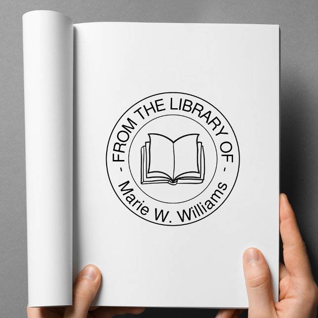 From the Library Of – Personalized Name Rubber Stamp (Creator Uploaded)