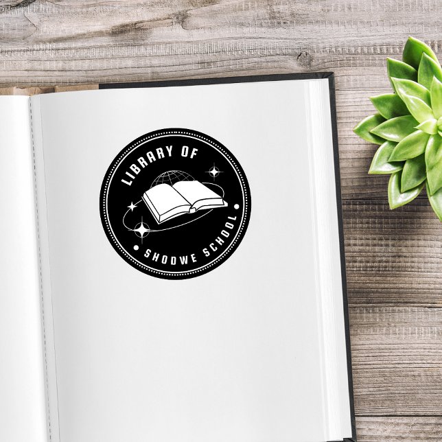 From the Library Of – Personalized Name Rubber Stamp (Creator Uploaded)