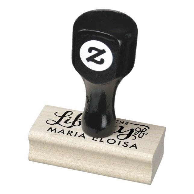 From the library of - Personalized rubber stamp (Stamp)