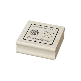 "From The Library Of" Rubber Stamp for Books
