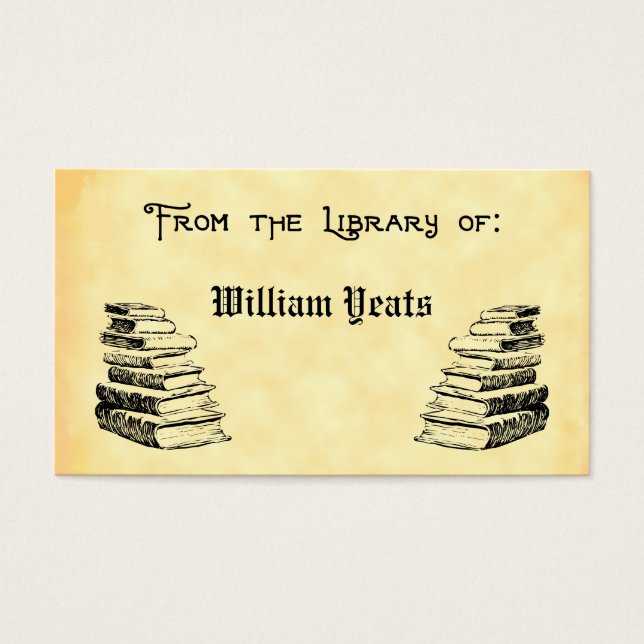 From the Library of Vintage Books Bookplate (Front)