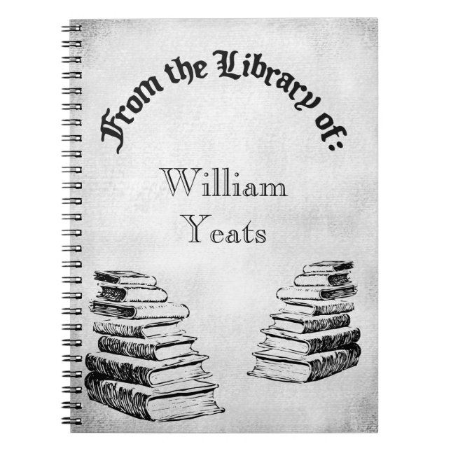 From the Library of Vintage Books Grunge Notebook (Front)