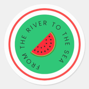 From The River To The Sea Classic Round Sticker