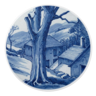 From The Sentinel, Cornwall – Cobalt Blue Art Ceramic Knob