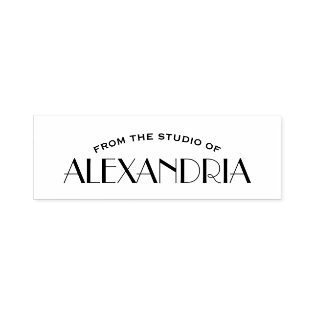 From The Studio Of Artist or Professional Name Self-inking Stamp (Design)