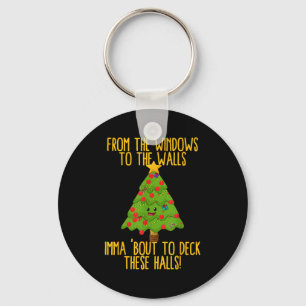 From The Window To The Wall Christmas Tree Em Xmas Keychain