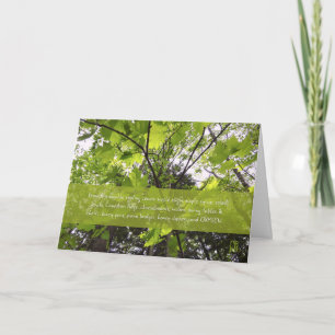 "From this humble maple“ Environmental variation Card