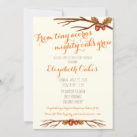 From Tiny Acorns Mighty Oaks Grow Baby Shower