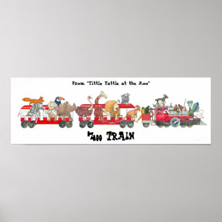 From "Tittle Tattle at the Zoo", Zoo Train Poster