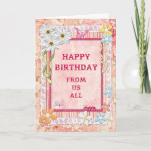 From us all, craft birthday card