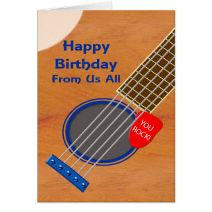 From Us All Guitar Player Birthday