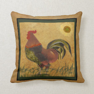 From Vivian's Shop The Rooster Reigns as a Throw Pillow