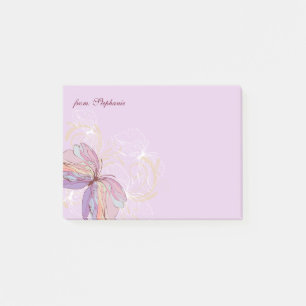 FROM YOUR NAME   Abstract Butterfly Post-it Notes