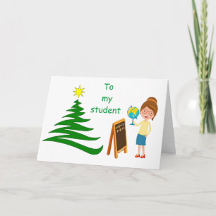 **FROM YOUR "TEACHER" AT CHRISTMAS** CARD