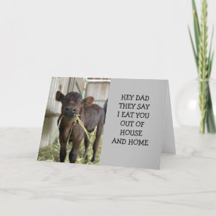 FROM YOUR TEENAGER ON FATHER'S DAY *DAD* CARD