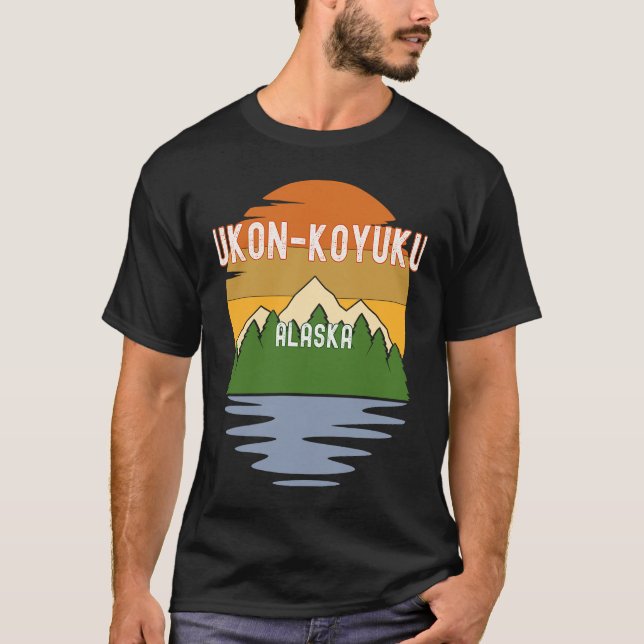From Yukon Koyukuk Alaska Vintage Sunset T-Shirt (Front)