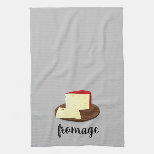 Fromage Cheese Lover French Kitchen Towel (Vertical)