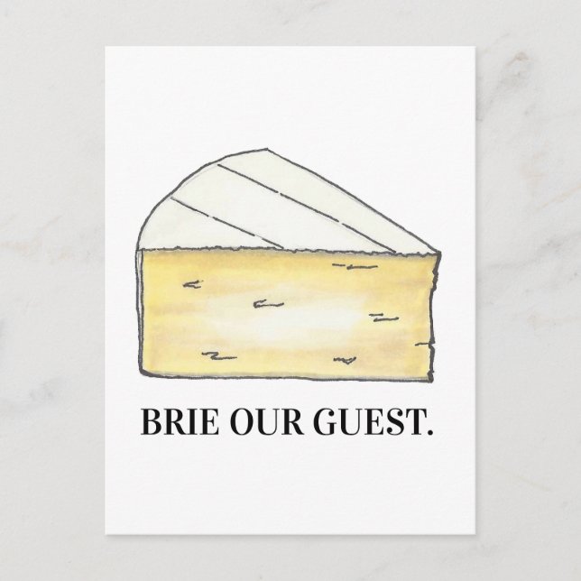 Fromage Cocktail Party Brie Notre Invitation (Devant)