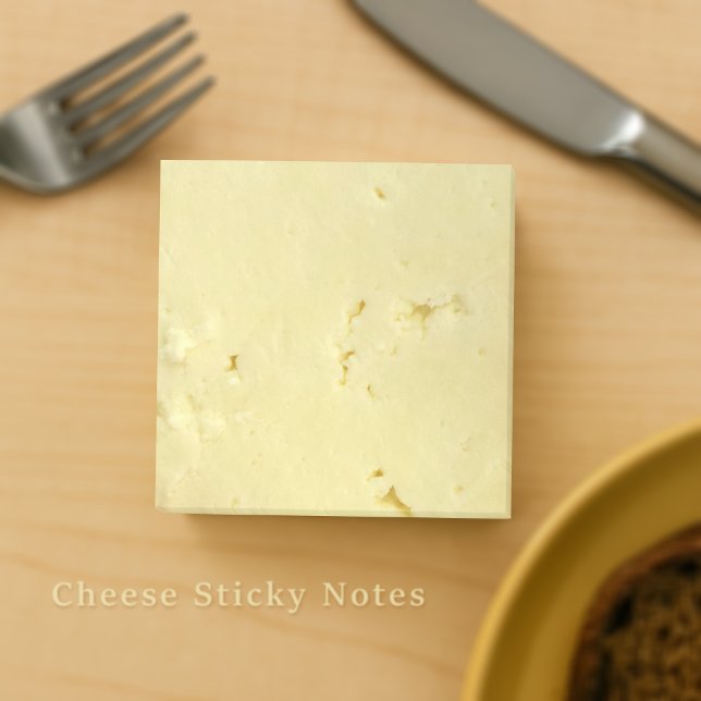 Fromage jaune Nouveautés Post-it Notes (🧀 Fun & functional cheese slice sticky notes!)
