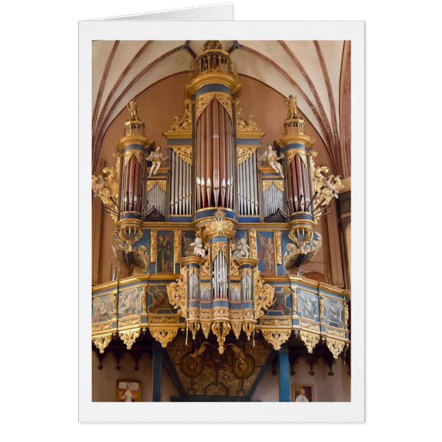 Frombork Cathedral organ card (Front)