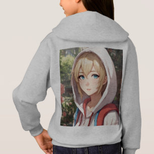 "Front and Back Cute Anime Girls T-shirt"