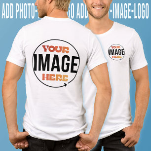 Front and Back Design Custom Logo Personalized Tri-Blend Shirt