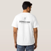Front And Back Design Print Logo Staff Member Mens T-Shirt (Back Full)