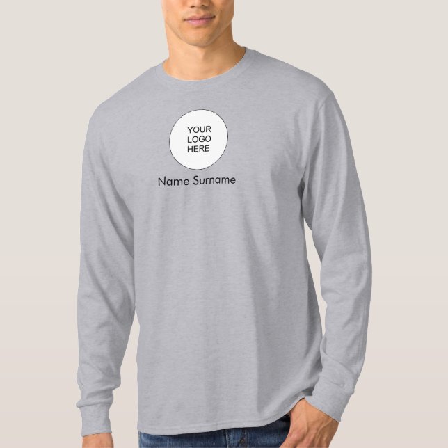 Front And Back Design Upload Add Logo Here Mens T-Shirt (Front)