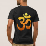 Front And Back Om Mantra Meditation Yoga Men's T-Shirt<br><div class="desc">Front And Back Om Mantra Gold Sun Meditation Yoga Yellow Orange Inspirational Fitness Symbol Asana Relax Sunrise Elegant Template Men's Bella Canvas Basic Black T-Shirt.</div>