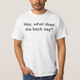 Front and Back T-Shirt