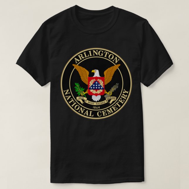 FRONT & BACK Arlington National Cemetery  T-Shirt (Design Front)