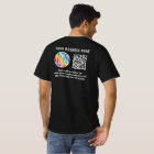 Front Back Custom Printed QR Code & Logo Business