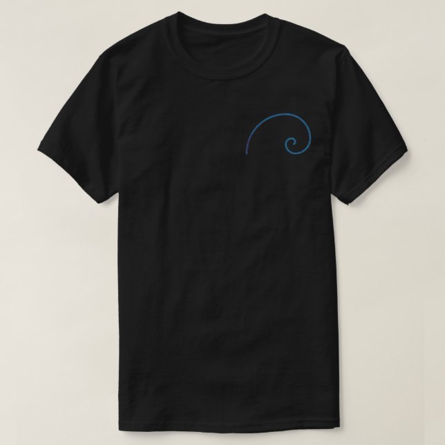 front & back Fibonacci It's as Easy as 1, 1, 2, 3  T-Shirt (Design Front)