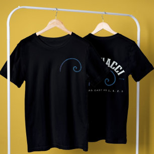 front & back Fibonacci It's as Easy as 1, 1, 2, 3  T-Shirt