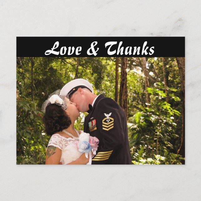 Front & Back Photo Thank You Postcard (Front)