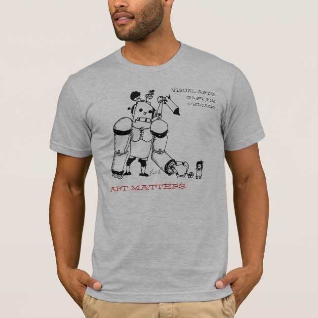 Front & Back Print/2014/Visual Art Dept./Taft HS T-Shirt (Front)
