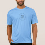 Front & Back Print Add Company Logo Here Mens<br><div class="desc">Personalize Business Template Upload Add Image Logo Photo Sport-Tek Competitor T-Shirt.</div>
