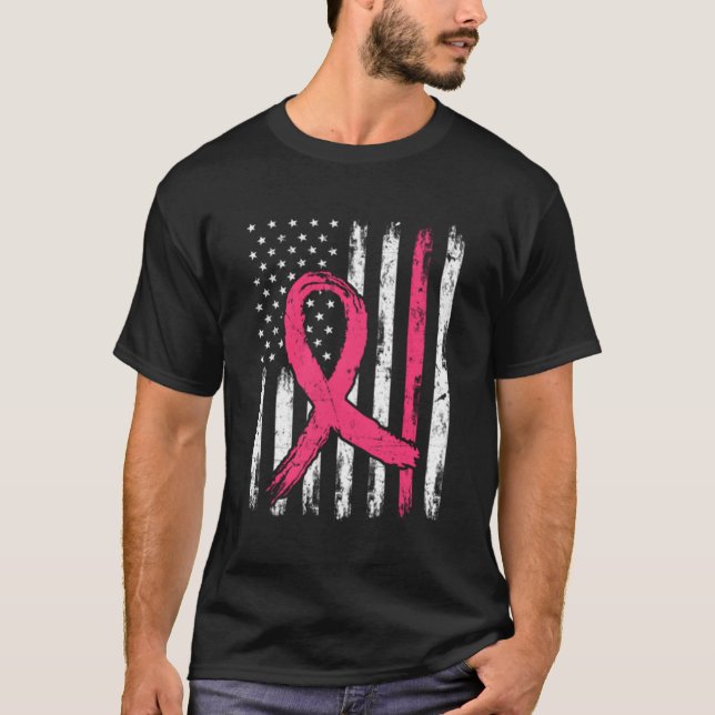 Front Back Print I Wear K For Myself Breast Cancer T-Shirt (Front)